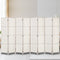 Artiss 8 Panels Room Divider Screen Privacy Rattan Timber Fold Woven Stand White