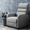 Artiss Luxury Recliner Chair Chairs Lounge Armchair Sofa Fabric Cover Grey - Coll Online