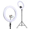 19" LED Ring Light 6500K 5800LM Dimmable Diva With Stand Make Up Studio Video - Coll Online