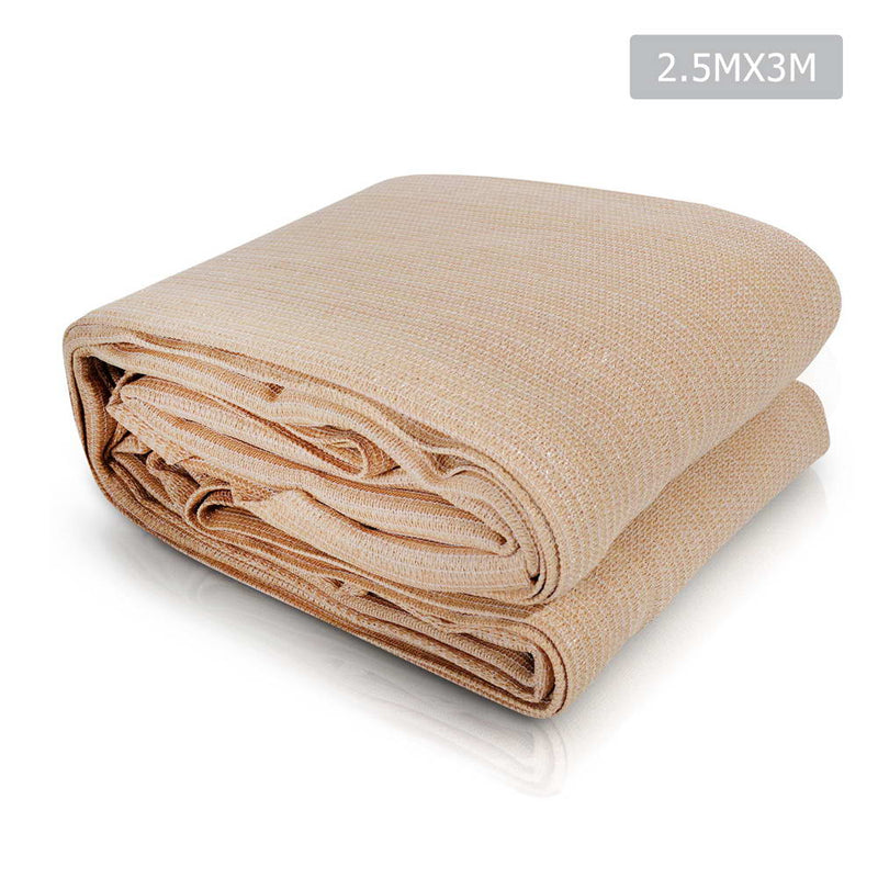 Instahut 2.5 x 3 Shade Sail Cloth - Sand Beige