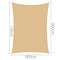 Instahut 6 x 8m Rectangle Shade Sail Cloth - Sand Beige