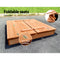 Keezi Wooden Outdoor Sandpit Set - Natural Wood - Coll Online