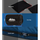 Weisshorn Sleeping Bag Bags Double Camping Hiking -10°C to 15°C Tent Winter Thermal Navy - Coll Online
