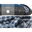 Weisshorn Sleeping Bag Bags Single Camping Hiking -20°C to 10°C Tent Winter Thermal Navy - Coll Online