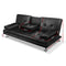 Artiss 3 Seater PU Leather Sofa Bed - Black - Coll Online