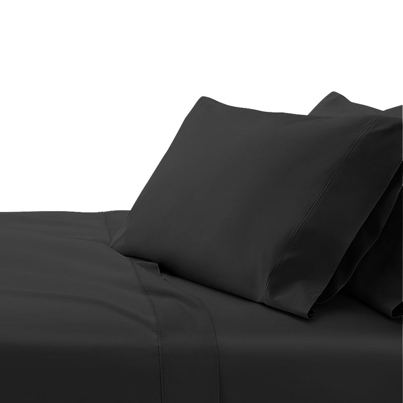 Giselle Bedding King Size 1000TC Bedsheet Set - Black - Coll Online
