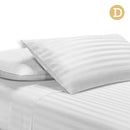 Giselle Bedding Double Size 4 Piece Bedsheet Set - White - Coll Online
