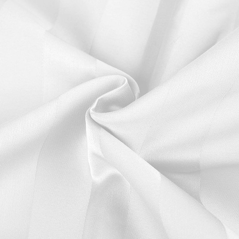 Giselle Bedding Double Size 4 Piece Bedsheet Set - White - Coll Online