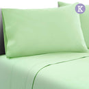 Giselle Bedding King Size 4 Piece Micro Fibre Sheet Set - Apple - Coll Online