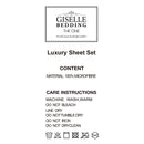 Giselle Bedding King Burgundy 4pcs Bed Sheet Set Pillowcase Flat Sheet - Coll Online