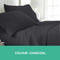 Giselle Bedding King Charcoal 4pcs Bed Sheet Set Pillowcase Flat Sheet - Coll Online