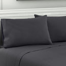 Giselle Bedding King Charcoal 4pcs Bed Sheet Set Pillowcase Flat Sheet - Coll Online