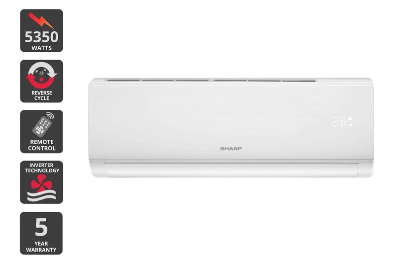 Sharp 5.35kW Inverter Split System Air Conditioner with Wi-Fi (Reverse Cycle)