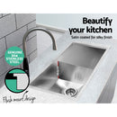 Cefito Kitchen Sink Handmade Stainless Steel Under or Topmount Laundry 750x450mm - Coll Online