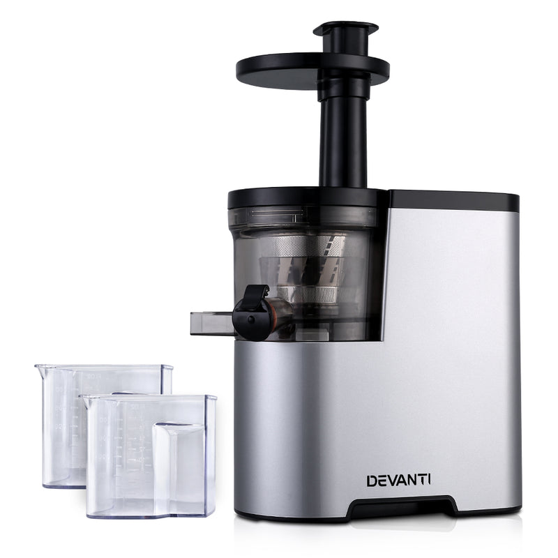 Devanti Cold Press Slow Juicer Silver - Coll Online