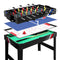 4FT 4-In-1 Soccer Table Tennis Ice Hockey Pool Game Football Foosball Kids Adult - Coll Online