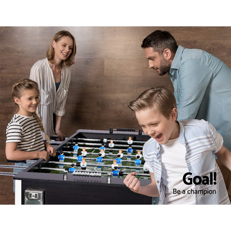 5FT Soccer Table Foosball Football Game Home Party Pub Size Kids Adult Toy Gift - Coll Online