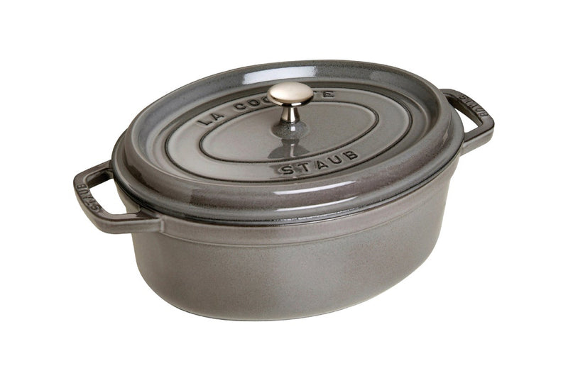 Staub Oval Cocotte 29cm 4.2L (Graphite Grey)