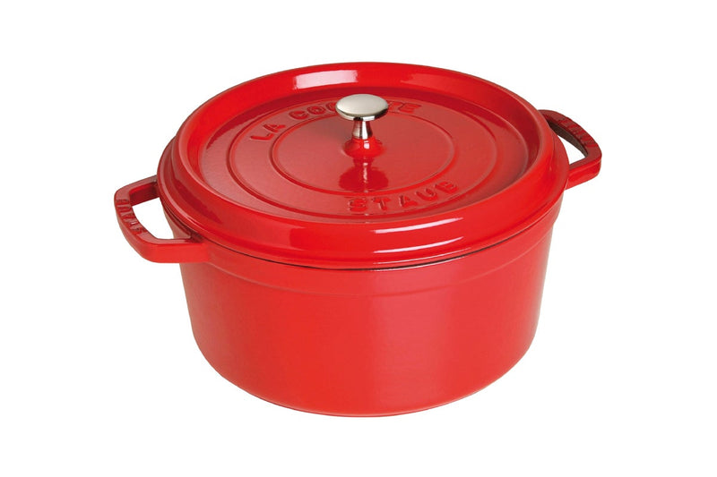 Staub Round Cocotte 26cm 5.2L (Cherry Red)