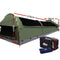 Weisshorn King Single Swag Camping Swag Canvas Tent - Celadon - Coll Online