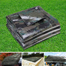Instahut 9x12m Canvas Tarp Heavy Duty Camping Poly Tarps Tarpaulin Cover Camouflage - Coll Online