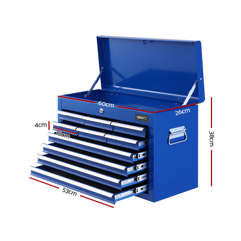 Giantz 10-Drawer Tool Box Chest Cabinet Garage Storage Toolbox Blue - Coll Online