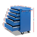 Giantz 14 Drawers Toolbox Chest Cabinet Mechanic Trolley Garage Tool Storage Box - Coll Online