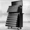 Giantz 17 Drawers Tool Box Trolley Chest Cabinet Cart Garage Mechanic Toolbox Black - Coll Online