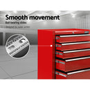 Giantz 5 Drawer Mechanic Tool Box Storage Trolley - Red - Coll Online