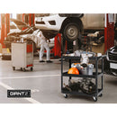 Giantz Tool Cart 3 Tier Parts Steel Trolley Mechanic Storage Organizer Black - Coll Online