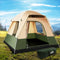 Weisshorn Family Camping Tent 4 Person Hiking Beach Tents Canvas Ripstop Green - Coll Online