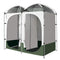 Weisshorn Double Camping Shower Toilet Tent Outdoor Portable Change Room Green - Coll Online