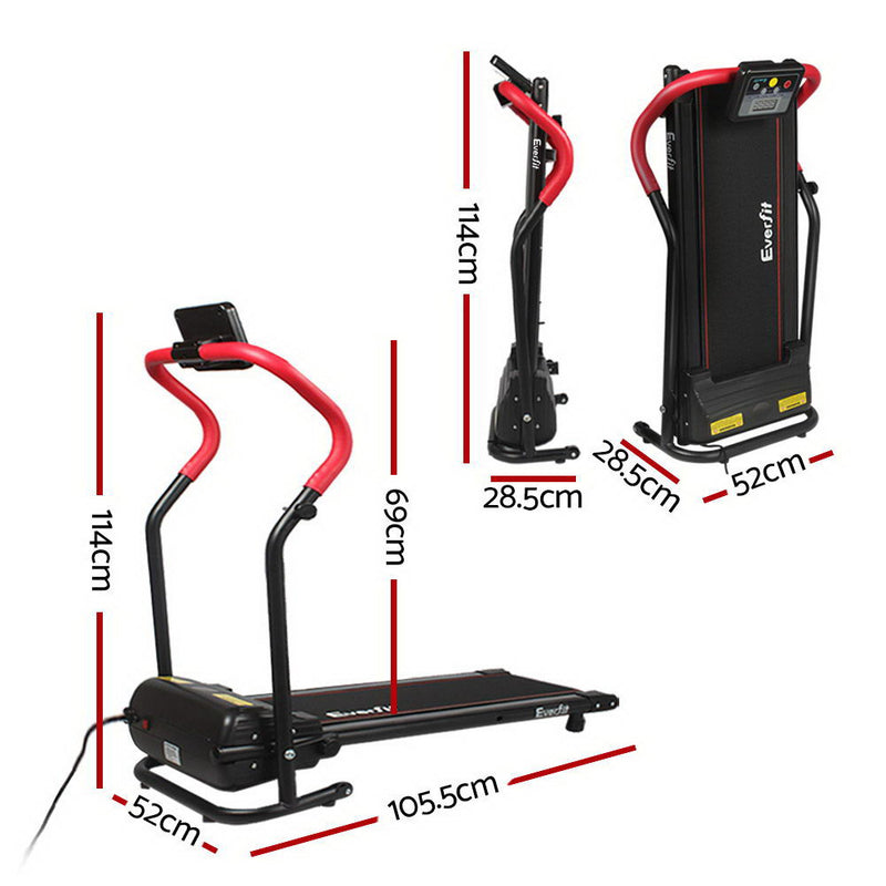 Everfit Home Electric Treadmill - Red - Coll Online