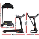 Everfit Electric Treadmill Incline Home Gym Exercise Machine Fitness 400mm - Coll Online