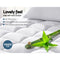 Giselle Single Mattress Topper Bamboo Fibre Pillowtop Protector