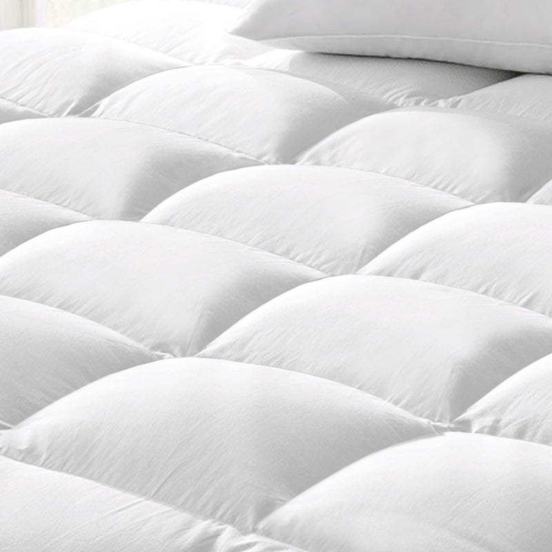 Giselle QUEEN 1800GSM Mattress Topper Duck Feather Down 9cm Pillowtop Topper