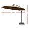 Instahut 3M Umbrella with 50x50cm Base Outdoor Umbrellas Cantilever Sun Stand UV Garden Beige - Coll Online