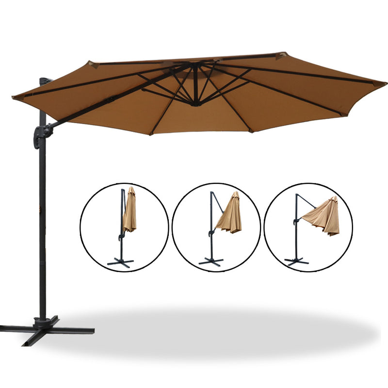 Instahut Roma Outdoor Umbrella - Beige - Coll Online