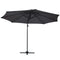 Instahut 3M Roma Outdoor Furniture Garden Umbrella 360 Degree Charcoal - Coll Online