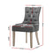 Artiss 2x Dining Chair CAYES French Provincial Chairs Wooden Fabric Retro Cafe - Coll Online