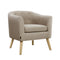 Artiss ADORA Armchair Tub Chair Single Accent Armchairs Sofa Lounge Fabric Beige