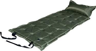 Trailblazer 21-Points Self-Inflatable Satin Air Mattress With Pillow - OLIVE GREEN - Coll Online