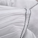 Royal Comfort 1000GSM Luxury Bamboo Fabric Gusset Mattress Pad Topper Cover Double White