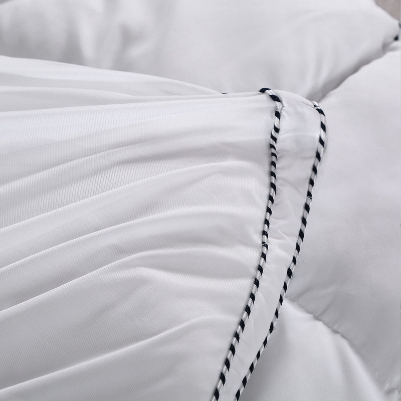 Royal Comfort 1000GSM Luxury Bamboo Fabric Gusset Mattress Pad Topper Cover Double White