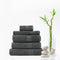 Royal Comfort 5 Piece Cotton Bamboo Towel Set 450GSM Luxurious Absorbent Plush  Granite