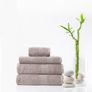 Royal Comfort 4 Piece Cotton Bamboo Towel Set 450GSM Luxurious Absorbent Plush  Champagne