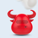 Fitsmart Bluetooth Animal Face Speaker Portable Wireless Stereo Sound Red