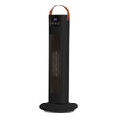 Pursonic Electric Ceramic Tower Heater Portable Oscillating Remote Control - Black