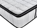 Ergopedic Mattress 5 Zone Latex Pocket Spring Mattress In A Box 30cm - Single - White  Grey  Black