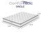 Comforpedic Mattress 5 Zone Medium Support Foam Bonnell Spring 21CM - Single - White  Black